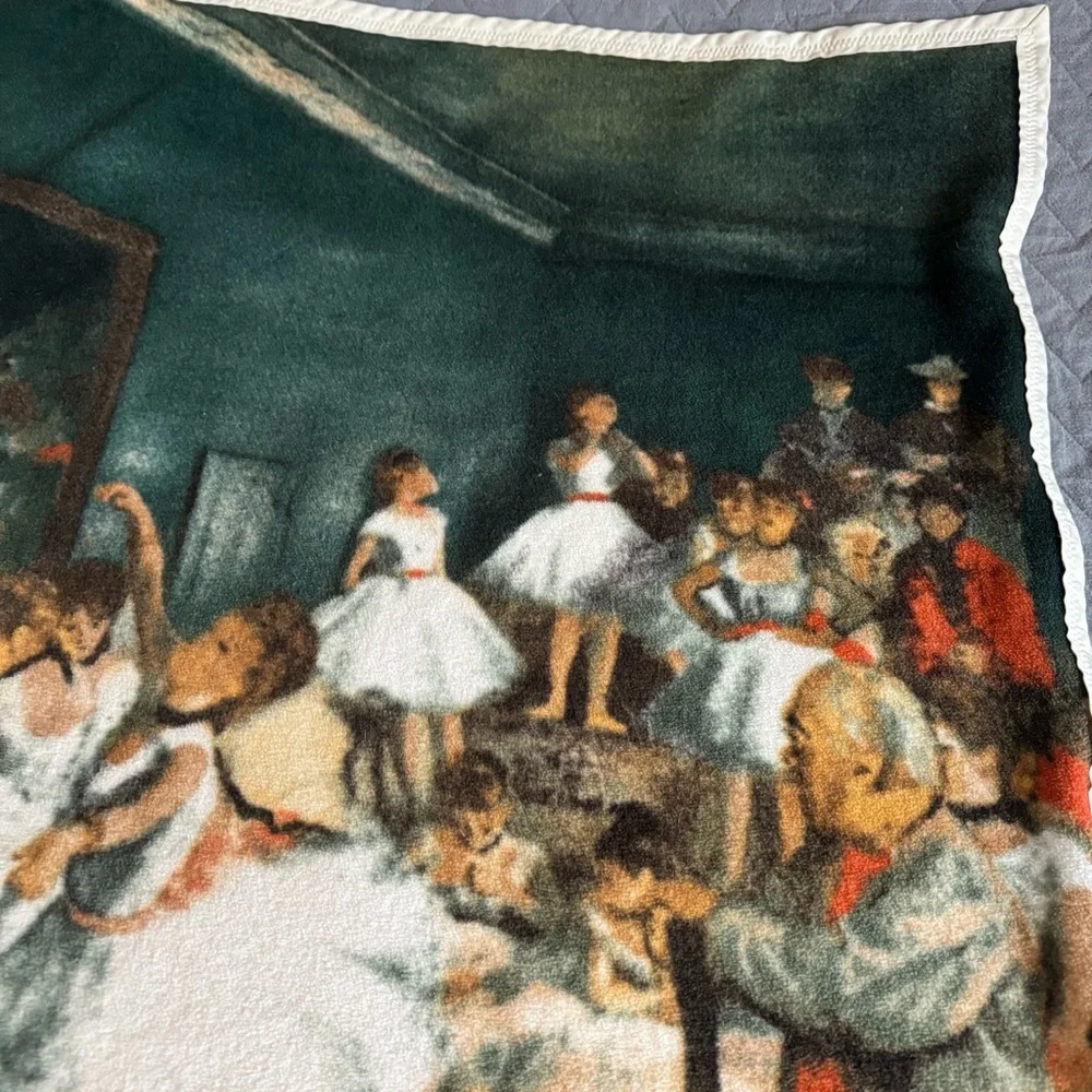 Degas The Dance Class Ballet Dancers Vintage‎ Fleece Throw Blanket